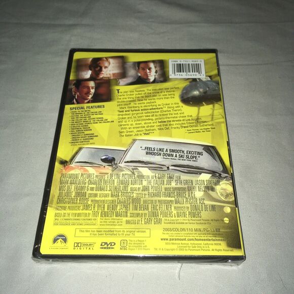 Dvd Sealed New The Italian Job Special Collector’s Full Screen Edition Paramount - Picture 3 of 7